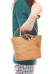 巾着フタ付き　バケツ型手提げかごアタバッグ　ナチュラル