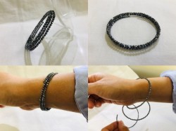 テラヘルツブレスレット 最高品質 ３連 ブレスレット・バングルタイプ・フリーサイズ  健康 ・テラヘルツブレスレット