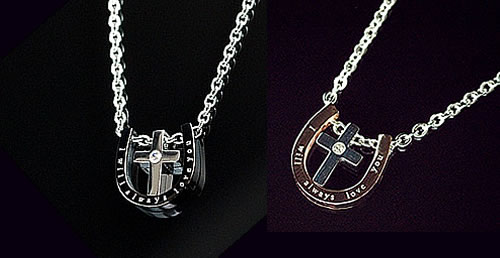 クロス ペアネックレス Jｋ 送料無料