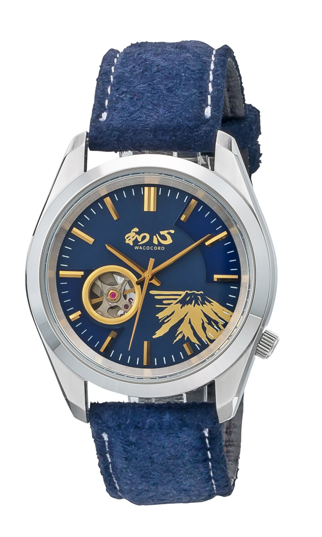 和心 日本製 腕時計 自動巻 カラー紺 メンズ 男性用 送料無料 和心 日本製 腕時計 自動巻 カラー紺 メンズ 男性用 送料無料