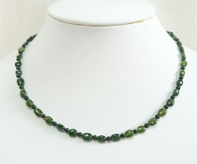 K18グリーントルマリンネックレス-