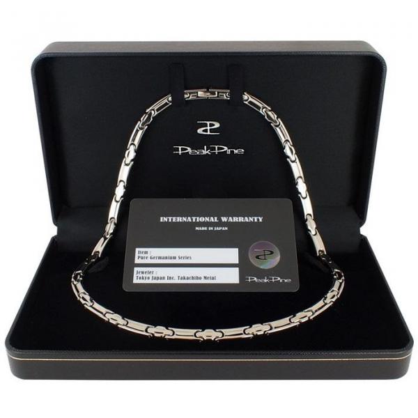 日本製 純チタン 純ゲルマニウム 20石 オールミラー(鏡面) ネックレス