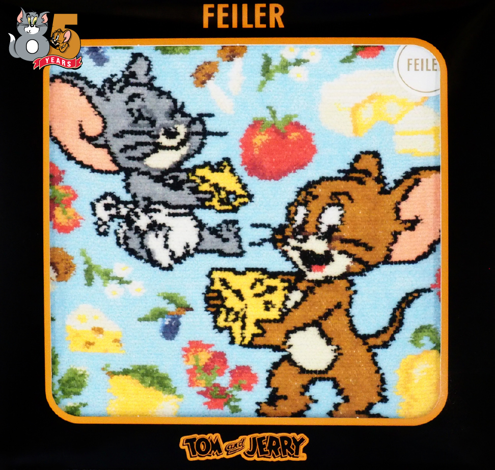 フェイラー 「TOM AND JERRY WE LOVE CHEESE」ハンカチ【限定3000枚】