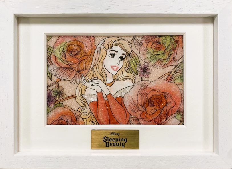 絵画　眠れる森 ジュエリー絵画® ディズニー ロイヤルフローラル「眠れる森