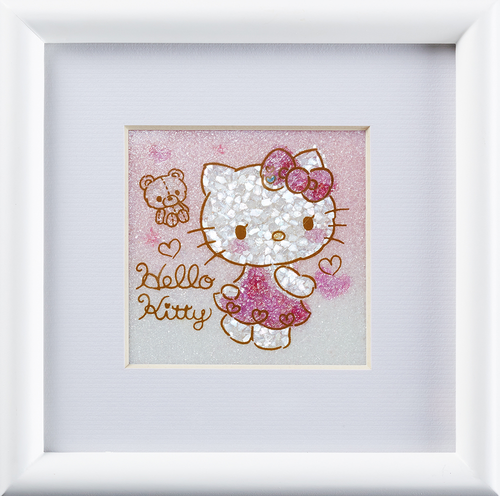 ジュエリー絵画『きゅんきゅんピンク』ハローキティ