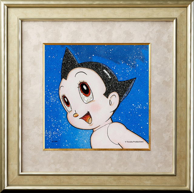 アトム 宝石絵画金色フレーム アトム 宝石絵画金色フレーム アトム 宝石絵画金色フレーム ✨手塚治虫