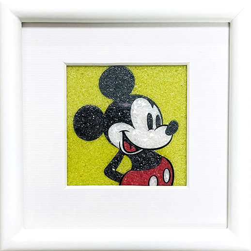 ジュエリー絵画 ディズニー 「ミッキーマウス」イエロー（SSサイズ）