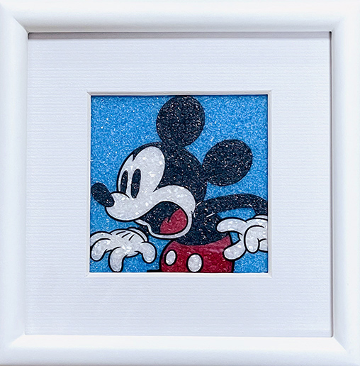 ジュエリー絵画 ディズニー 「ミッキーマウス」ブルー（SSサイズ）
