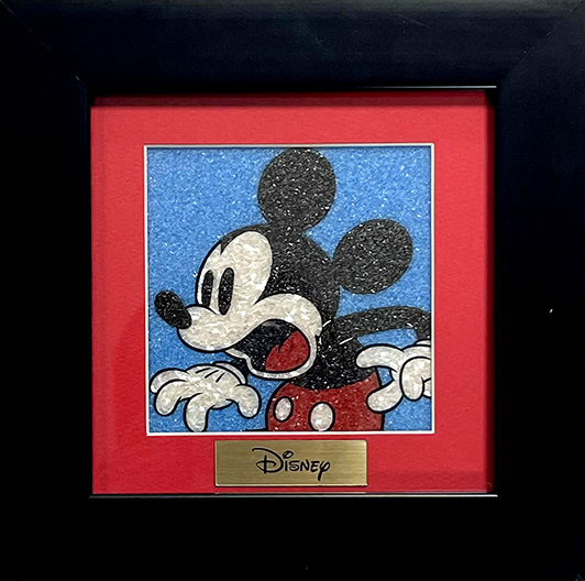 ジュエリー絵画 ディズニー 「ミッキーマウス」ブルー（XSサイズ）