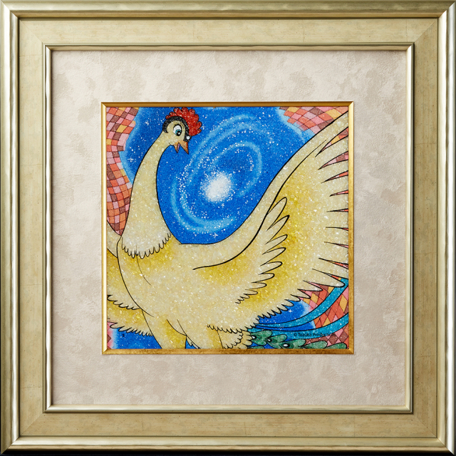 ジュエリー絵画　『火の鳥』5