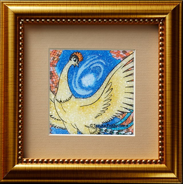 限定200点】 定価30万円 火の鳥 ジュエリー絵画 宝石 アート