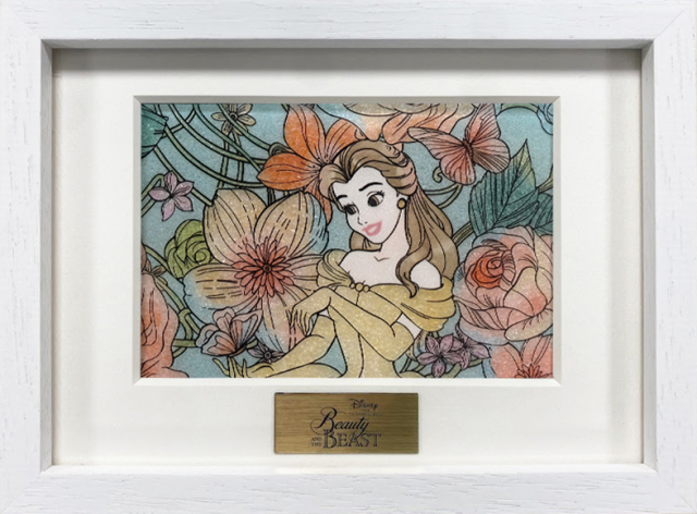 ジュエリー絵画® ディズニー ロイヤルフローラル「美女と野獣」XSサイズ