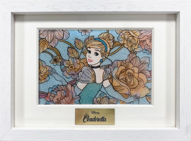 ジュエリー絵画® ディズニー ロイヤルフローラル「シンデレラ」XSサイズ