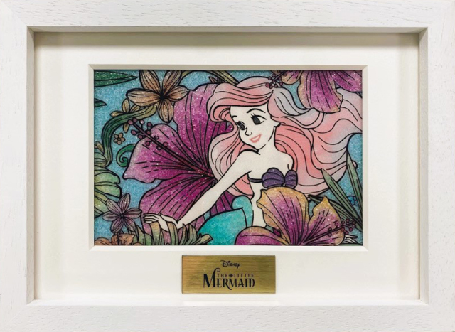 ジュエリー絵画® ディズニー ロイヤルフローラル「リトルマーメイド」XSサイズ