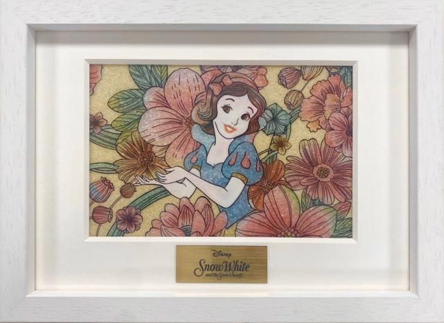 ジュエリー絵画® ディズニー ロイヤルフローラル「白雪姫」XSサイズ