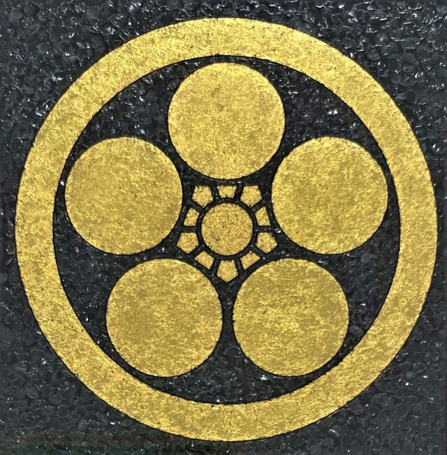 家紋ジュエリー絵画『丸に梅鉢』