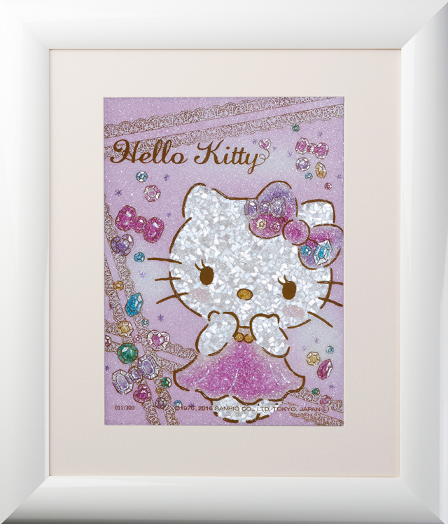 ジュエリー絵画『ビジューリボン』ハローキティ
