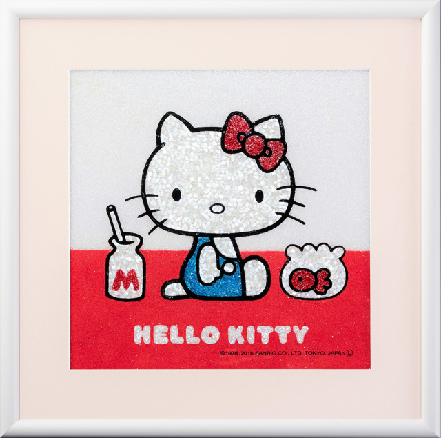 ハローキティちりめん絵画 ハローキティちりめん絵画 キティちゃん 絵画 サンリオ キャラクター