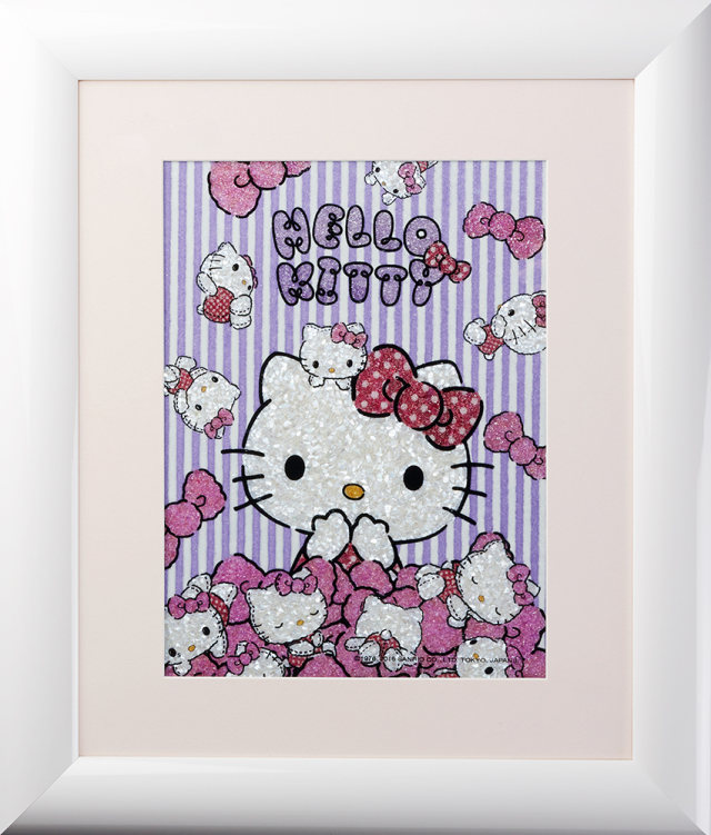 ジュエリー絵画『ストライプ』ハローキティ
