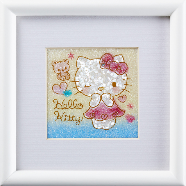 ジュエリー絵画『きゅんきゅんイエロー』ハローキティ