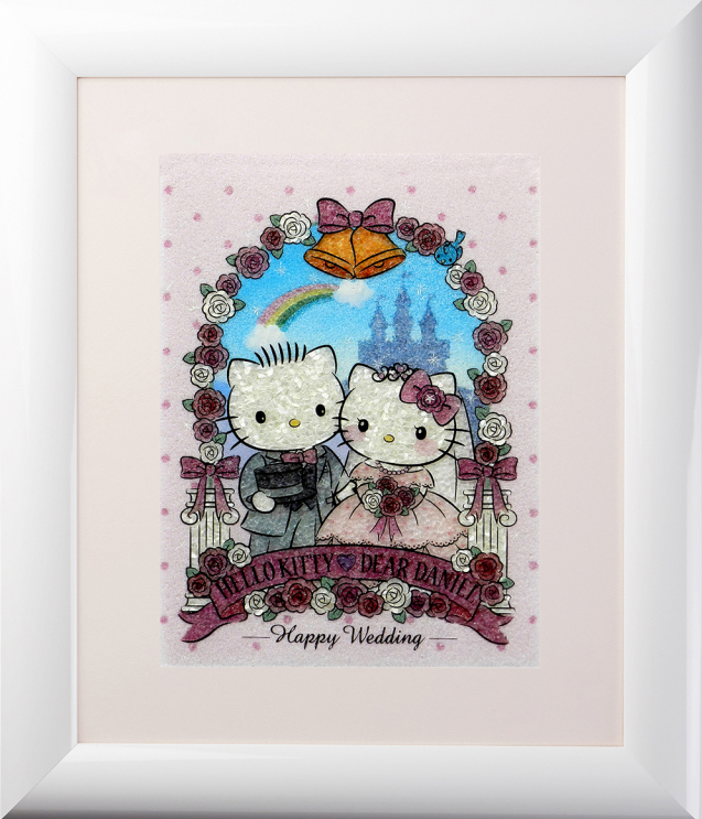 ハローキティちりめん絵画 ハローキティちりめん絵画 ハローキティちりめん絵画