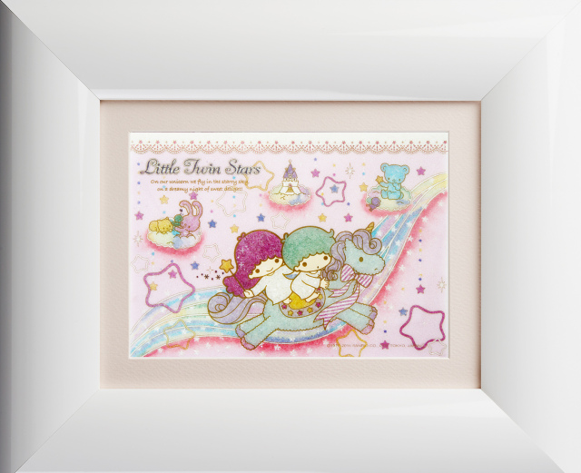 ジュエリー絵画　『キキララとユニコーン』リトルツインスターズ　