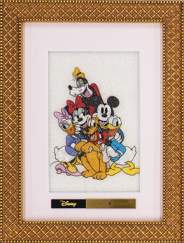 ジュエリー絵画® ディズニー 「ミッキー＆フレンズ」XSサイズ