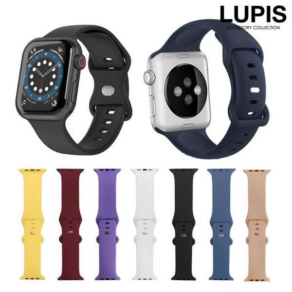 シンプルラバーAppleWatchバンド【38mm・40mm・41mm・42mm】