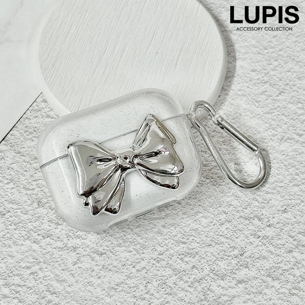 メタルリボンAirPodsケース【AirPods・AirPods2・AirPodsPro・AirPods3・AirPodsPro3】