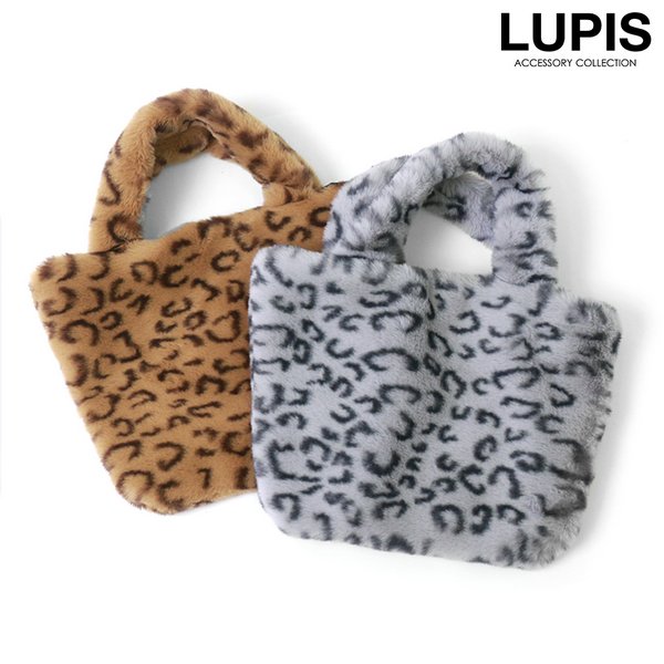 レオパード柄ファートートバッグ