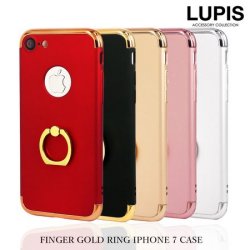 フィンガーリング付きクリア手帳型iPhone用ケース【iPhone7