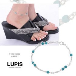 ターコイズビーズシルバーアンクレット