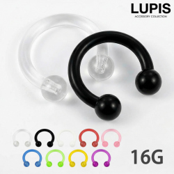 【16G】アクリルサーキュラーバーベルボディピアス
