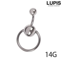 【14G】スレイブバナナバーベルボディピアス・へそピアス
