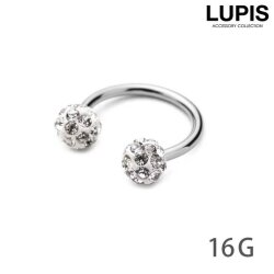 【16G】パヴェボールサーキュラーバーベルボディピアス