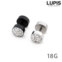 【18G】パヴェダンベルストレートバーベルボディピアス