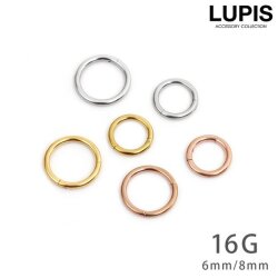 【16G】シンプルプチセグメントリングボディピアス