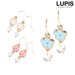 スイングフラワーフックピアス