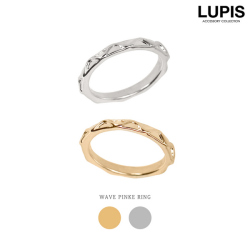 ウェーブピンキーファランジリング(ミディリング)