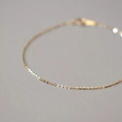 LACORDEフラットアズキチェーンブレスレット【送料無料】