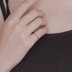 【金属アレルギー対応 316L】1mmシンプルステンレスリング