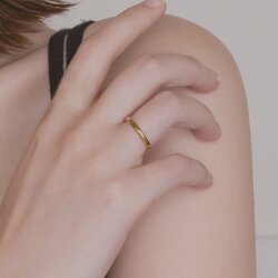 【金属アレルギー対応 316L】2mmシンプルステンレスリング