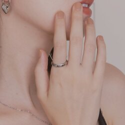 【金属アレルギー対応 316L】シンプルワイドステンレスリング