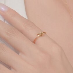 【金属アレルギー対応 316L】ノットステンレスリング