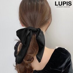 ブラックリボンヘアゴム - ヘアアクセサリーを激安で通販販売