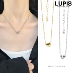 プチメタルハートネックレス