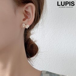 パヴェパールリボンピアス