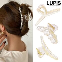 【新品・未使用】BIBI パール バナナクリップ/　パール他 BIBI パールバナナクリップ | 【公式】ヘアーアクセサリーBIBI