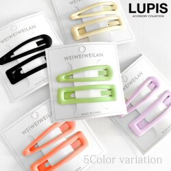 パステルマットカラーぱっちんヘアピンセット