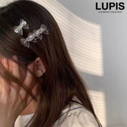 クリアリボンミニヘアクリップ